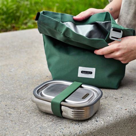 black+blum stainless steel lunch box|black and blum lunch bag.